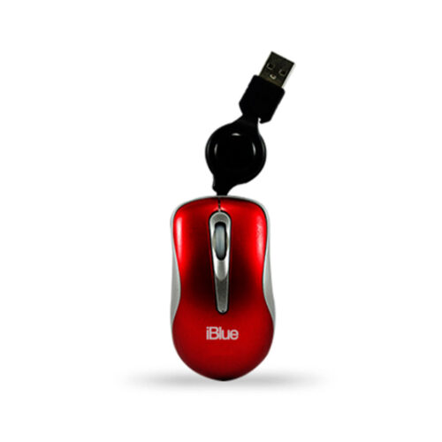 Mouse Iblue Micro Retractil Xmk-977 Red