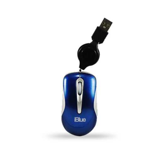 Mouse Iblue Micro Retractil Xmk-977 Blue
