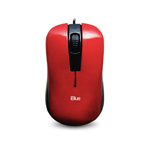 Mouse Iblue Optical Usb Xmk-180 V2 Black/Red