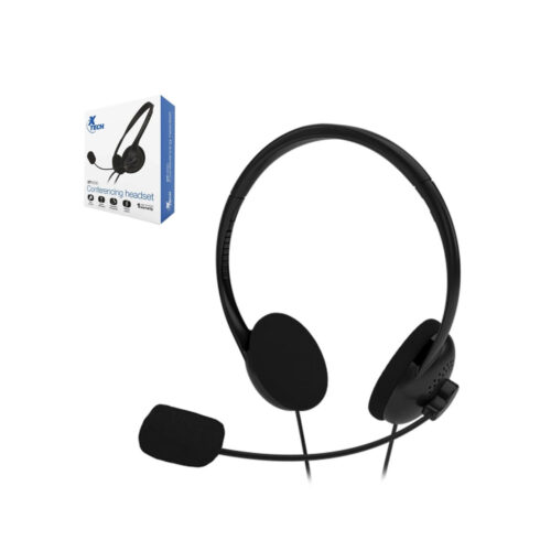 Xtech Auricular 3,5mm, Para Videoconferencias, Cable, Con Microfono (Xth-230)/A78886