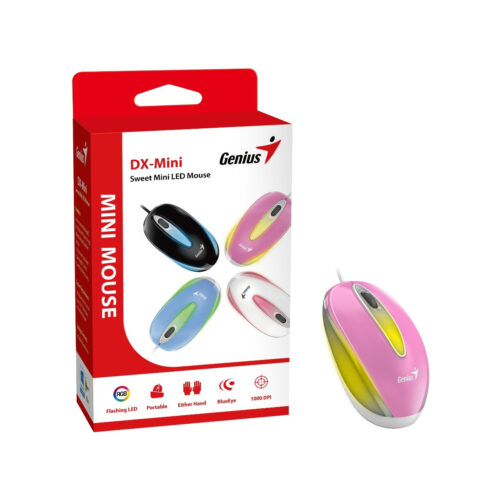 Mouse Genius Dx-Mini Usb Blueeye Rgb Pink (31010025403)/28870