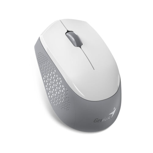 Mouse Genius Nx-8000S Bt Wireless/Bluetooth Blueeye Silent Ergonomico White/Grey (31030034400)/28991