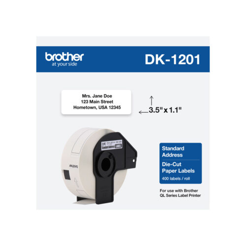 Cinta Brother Dk-1201 Standard Address Paper Label/ Ci98179