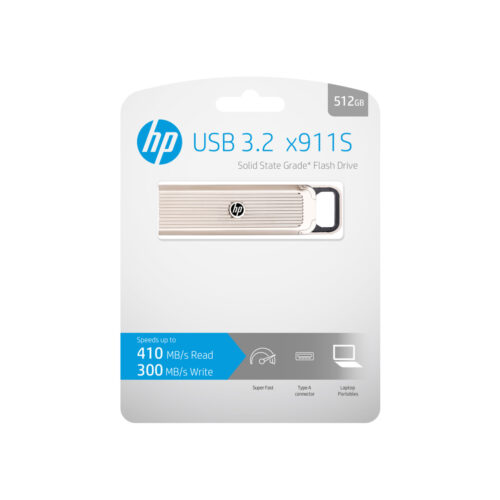 Ssd Externo 512Gb Hp 3.2 X911S (Hpfd911S-512) Metal / DS42474