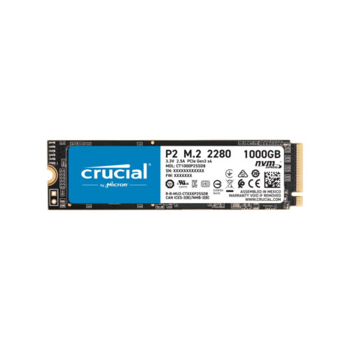Ssd 1.0Tb Crucial P2 M.2 2280 Pcie X4 Nvme Ct1000P2Ssd8 / DS87406