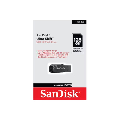 Memoria Usb 128Gb Z410 3.0 Sandisk Negro (Sdcz410-128G-G46) Ultra Shift / MU68002
