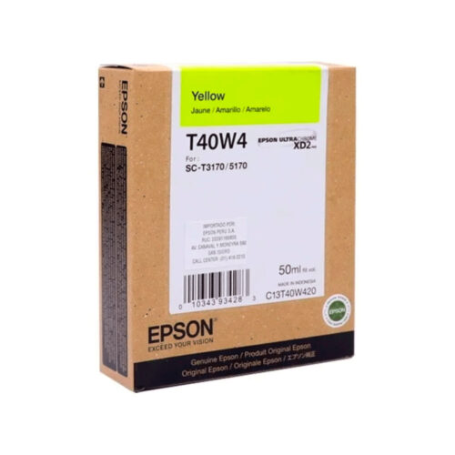 Tinta Epson T40W420 Yellow/ TI12065