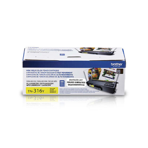 Toner Brother Tn316y Hl-L8350/Mfc-L8850 (3500 Pag) Yellow / To89783